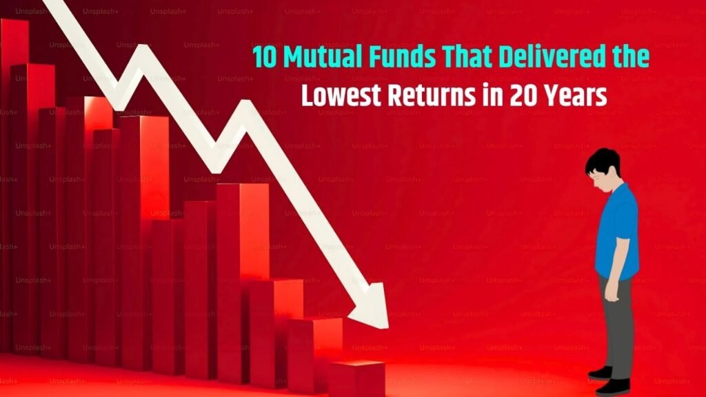 10 Mutual Funds That Delivered the Lowest Returns in 20 Years (Just 4.8%–11.9% CAGR)