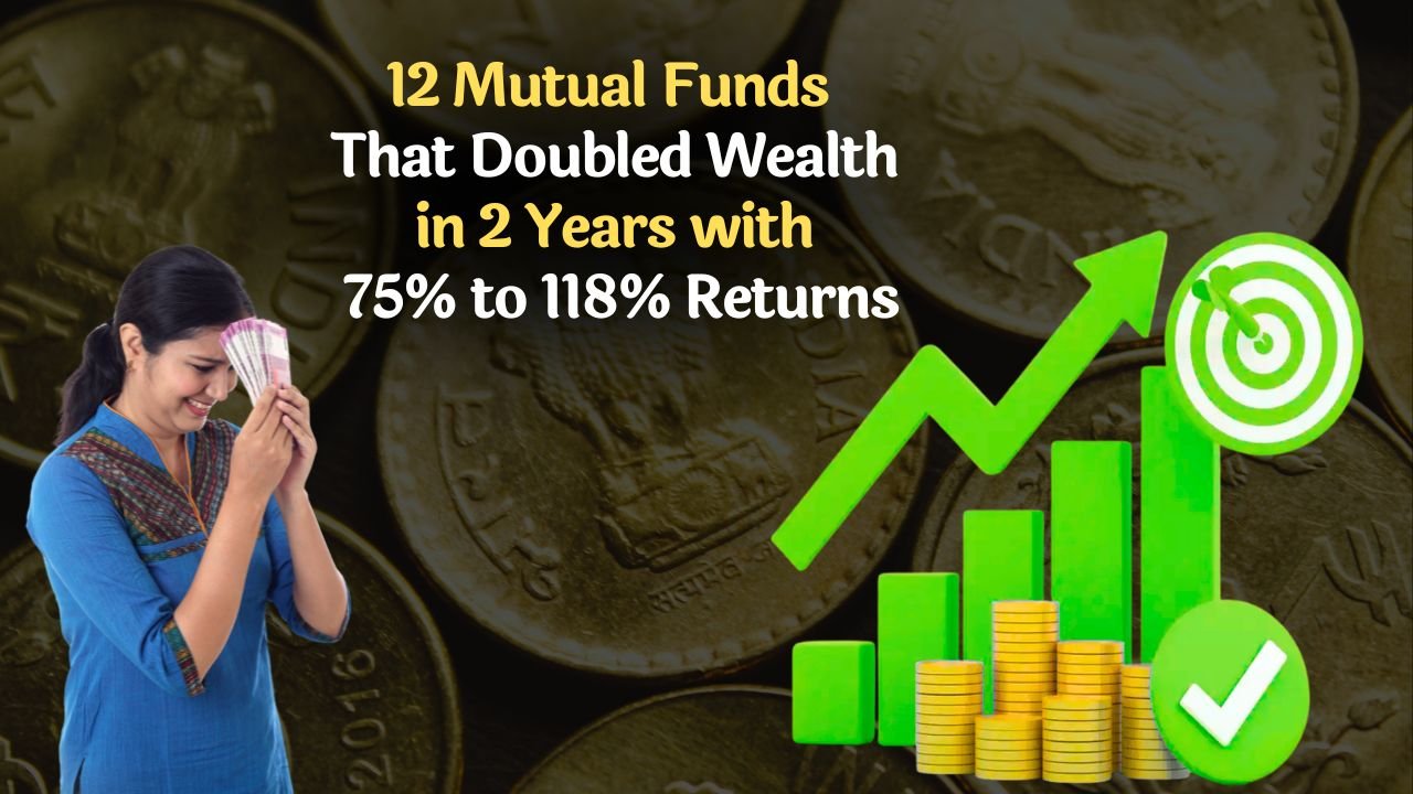 12 Mutual Funds That Doubled Wealth in 2 Years with 75% to 118% Returns