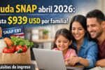 Ayuda SNAP abril 2026: hasta $939 USD por familia, requisitos de ingreso y cómo aplicar en línea