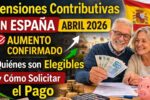 Pensiones contributivas en España abril 2026: aumento confirmado, quiénes son elegibles y cómo solicitar el pago
