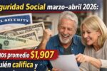 Social Security marzo–abril 2026: pagos promedio $1,907, quién califica y cómo reclamar tu cheque