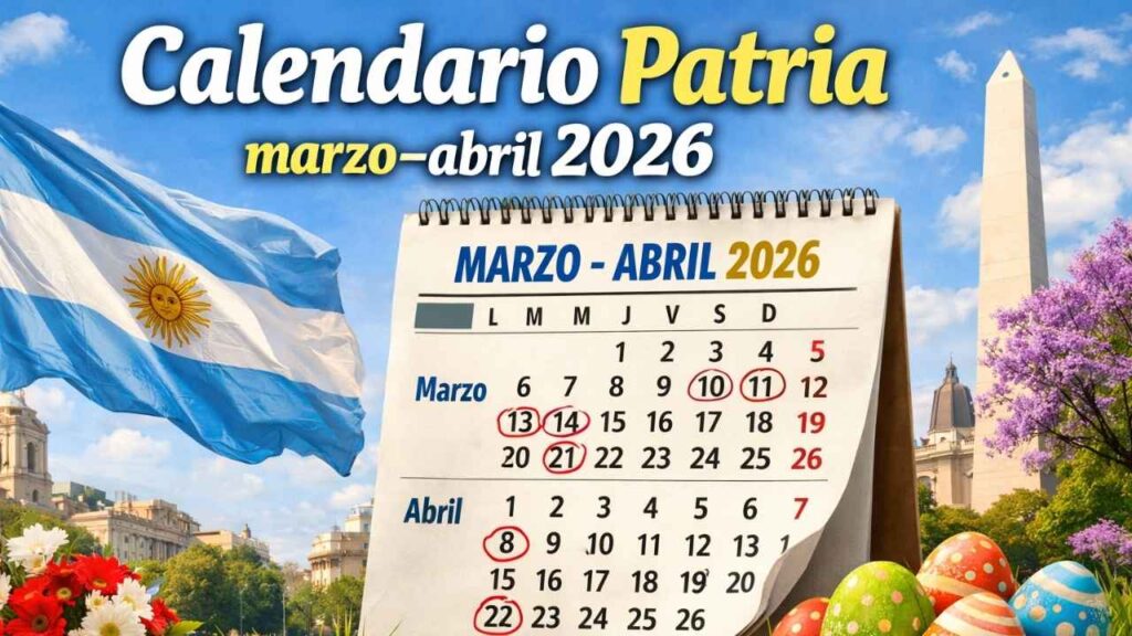 Calendario Patria marzo–abril 2026: depósitos adelantados de bonos y cómo cobrar vía veMonedero digital