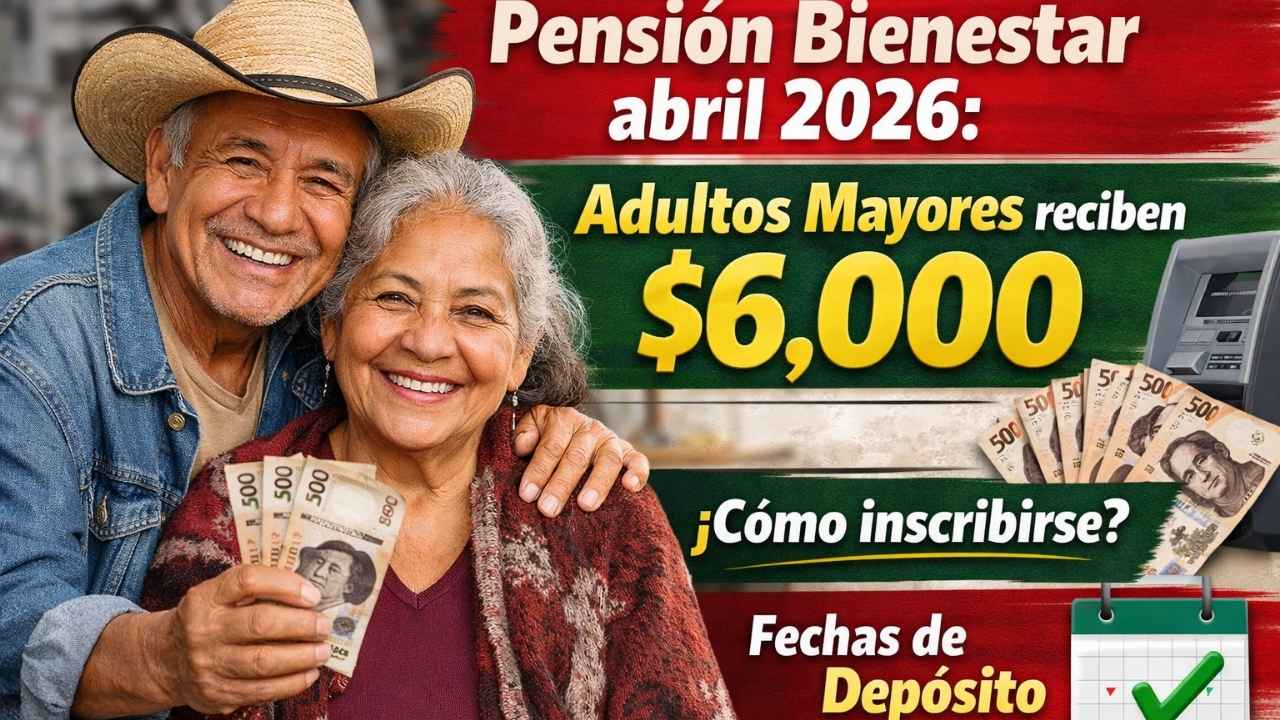 Pensión Bienestar abril 2026: adultos mayores reciben $6,000, cómo inscribirse y fechas de depósito confirmadas
