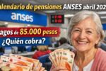 Calendario de pensiones ANSES abril 2026: pagos de 85.000 pesos, quién cobra, requisitos, fechas oficiales y cómo inscribirse