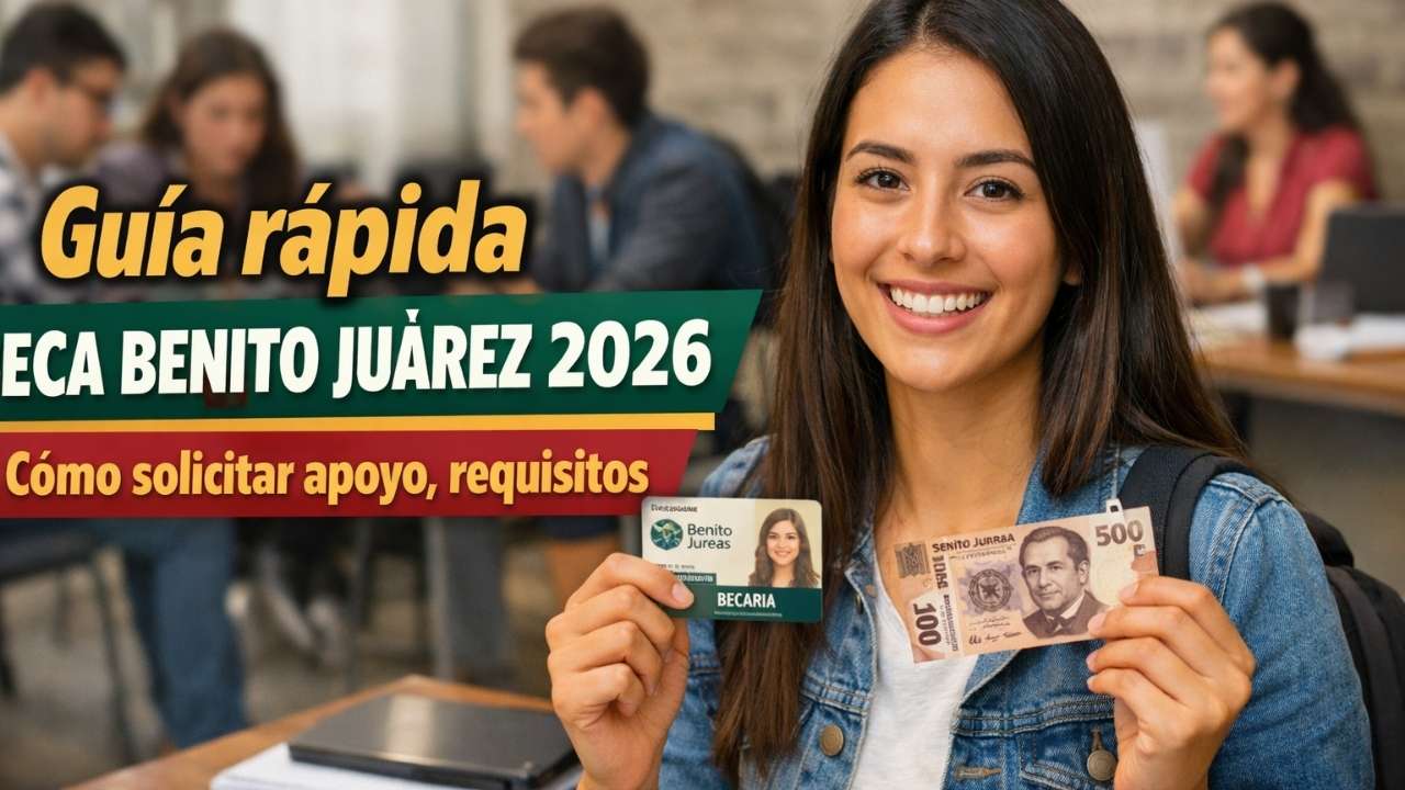 Guía rápida beca Benito Juárez 2026: cómo solicitar apoyo, requisitos, beneficiarios, fechas de depósito y pagos confirmados